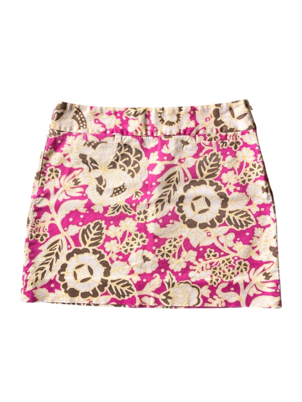 Vintage J. Crew Mini Skirt Womens 4 Y2K Pink Floral Fairy Feminine Romantic Boho